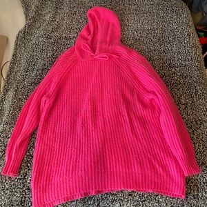 Neon pink aerie oversized sweater